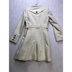 Guess Wool Blend Peacoat Womens Small Cream Double Breasted‎ Belted thumbnail 12