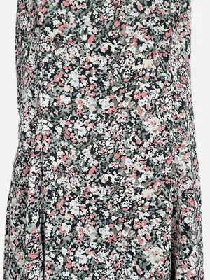 Abercrombie &‎ Fitch Square Neck Floral Mini Dress Sz L thumbnail 3