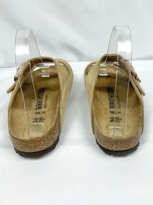 Birkenstock Arizona Taupe Suede Sandals Slides Women’s Size 36 thumbnail 6