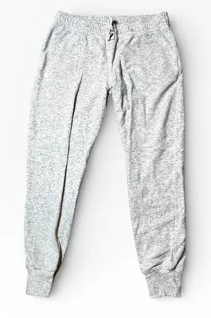 Albion Fit At Ease Joggers Marled Grey White Small Sweatpants Athleisure‎ Yoga thumbnail 1