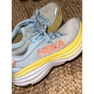 Hoka blue and yellow shoes thumbnail 2