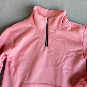 Women's Pink 1/4 Zip High Neck Sweatshirt Size Medium #260635 thumbnail 2