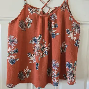 LE LIS Women Sz Small Floral Criss Cross Flowy Tank Top Blouse Boho Made In USA thumbnail 4