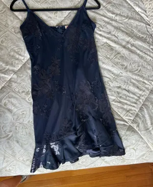 Showpo Navy Sparkly Mini Dress thumbnail 2