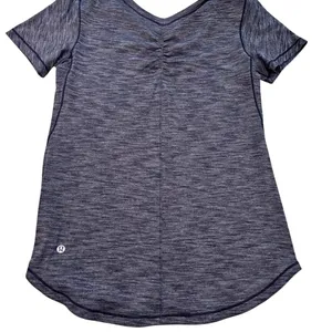 lululemon athletica‎ Women's Blue Micro-stripe Top size 4 thumbnail 2