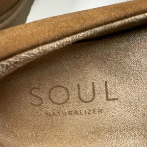 Naturalizer Soul Joyla Platform Loafers Tan Faux Suede Slip On Shoes 7M thumbnail 8