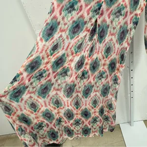 NWT Aldo Martins Capjuluca Greta Ikat Midi Dress Multi Color Button Front Size L thumbnail 7