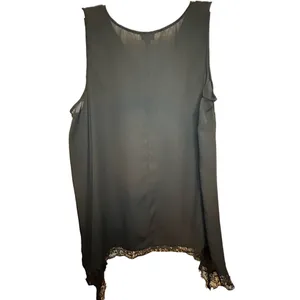 Torrid Classic Black Tank with SharkBite Lace Hem - Size 3 thumbnail 3