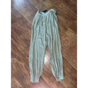 DRESS FORUM Boho Stripe Slouchy Jogger Pant Size Small S Back Tie thumbnail 5