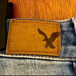 American Eagle Outfitters High Rise Distressed Jeans - Light Blue thumbnail 3