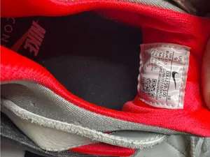 Nike Air Hurrache White Sneakers with Bright Red Accents thumbnail 12