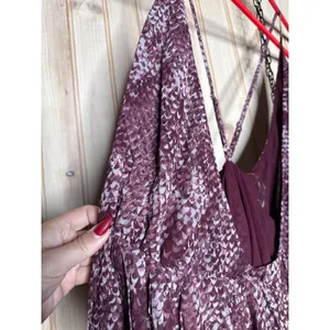 NWT Fame and Partners Pleated Printed Spaghetti Strap Evening Hi-Lo Dress Size 6 thumbnail 3