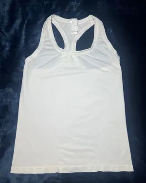 Fabletics White Racerback Tank - Performance Active Top thumbnail 1