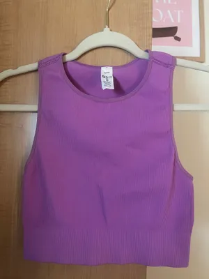 DICK'S Sporting Goods DSG pink fitted cropped tank top thumbnail 2