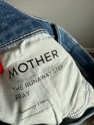 Mother The Runaway Step Fray Jeans in Runaway Train 26 thumbnail 8