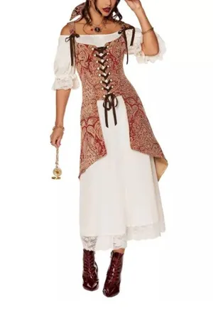Spirit Halloween Adult Pirate Dress Costume Deluxe NWT thumbnail 1