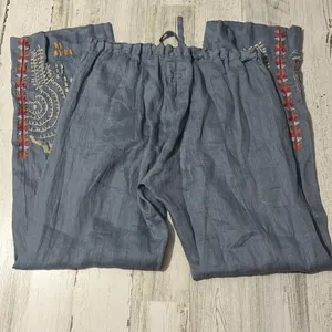 Johnny Was Elektra Linen Pants Size XS. NWT thumbnail 8