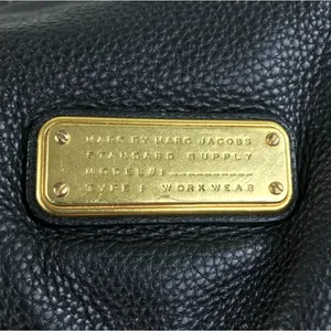 MARC By MARC JACOBS Classic Q Fran Cow Leather Handbag Black Timeless Satchel thumbnail 8