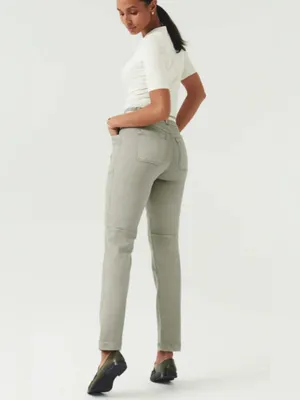 SPANX Stretch Twill Straight Leg Pants Olive Oil Green Size XS thumbnail 2