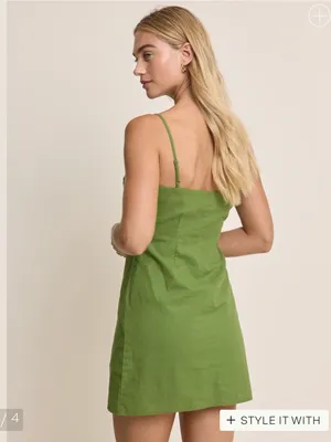 NWT Abercrombie & Fitch square neckline cotton blend XL spaghetti strap Demi thumbnail 3