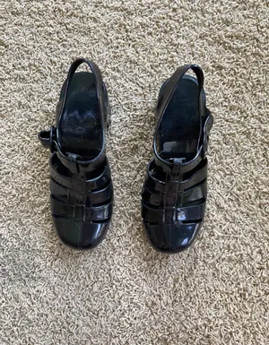 Jelly Sling back Heel Sandal Shoes Sz 6 thumbnail 2