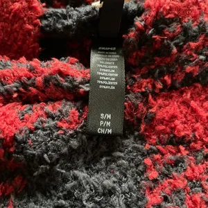 NWT Skims Soft Cozy Knit Unisex Hoodie Brick Buffalo Check Discontinued S/M thumbnail 4