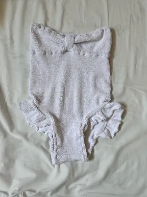 Reina Olga Laila crinkle one piece swimsuit sold at free people size large thumbnail 3
