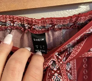 SheIn Red Slit Pants thumbnail 3
