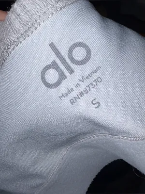 Alo Yoga Womens Ribbed Whisper Bra Tank Top Size S Gray Athleisure Yoga Workout thumbnail 4
