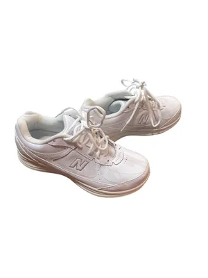 New Balance 577 wms SL2 white leather low top walking sneakers sz 8.5D SKU 10-3 thumbnail 15