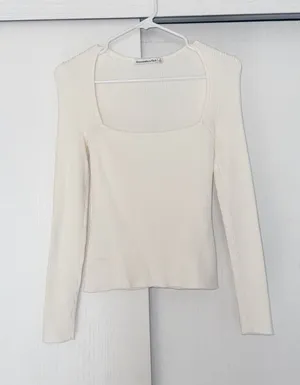 Abercrombie Squareneck Sweater Top thumbnail 1