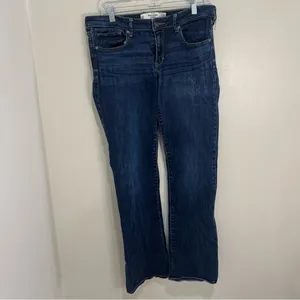 Abercrombie & Fitch The A&F Boot Dark Wash Jeans 10R W30‎ L33 Bootcut Flare thumbnail 2