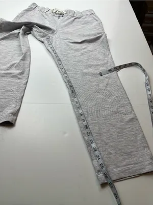 Lululemon On The Fly Pant *27" Womens 8‎ Grey White Athletic Athleisure W5BVFS thumbnail 6