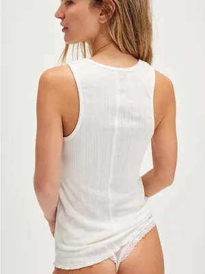The Free People Fresh In Love Tank - Ivory thumbnail 2