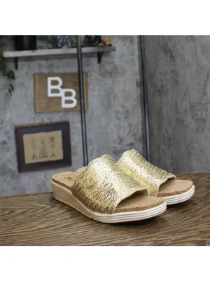 NWT JBU By Jambu Casual Fashion Slip On Wedge Sandal Cream / Champagne Brown 9M thumbnail 2
