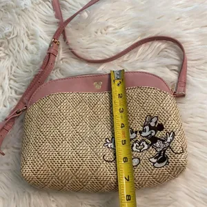Disney Pink and Tan Crossbody Bag with Elegant Design BNWOT thumbnail 9