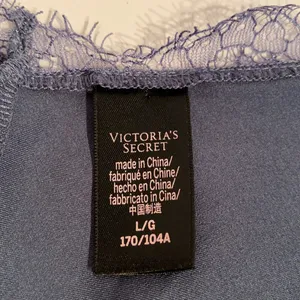 Victorias Secret night gown lace trim L purple thumbnail 7
