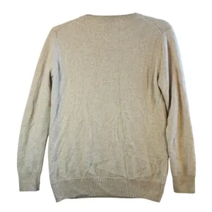 Hilary Radley Cashmere Oatmeal Beige Crewneck Sweater Womens S Minimalist‎ Chic thumbnail 2