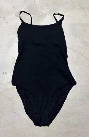 Aerie Black One-Piece Swimsuit full coverage large thumbnail 1