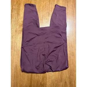 High-Waisted Athletic Leggings Workout Yoga Pants Plum‎ Purple Activewear F63 thumbnail 2