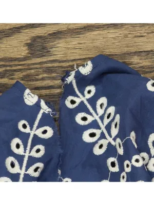 Shoshanna Embroidered Chambray Cover-Up Maxi Dress Chambray Blue / White M thumbnail 8