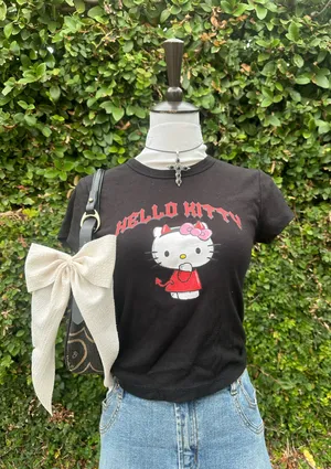 ✨Forever 21 devil hello kitty top  thumbnail 1