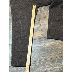 NWT Free People Wool Blend Tweed‎ Trousers Brown Black Size 0 Crop Career Capri thumbnail 7