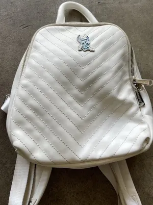 Loungefly Quilted Stitch & Ducklings Ducks White Mini Backpack Lilo & Stitch thumbnail 1