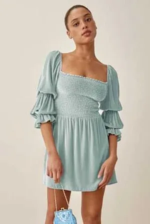 Reformation Albi Velvet Mini Dress thumbnail 1