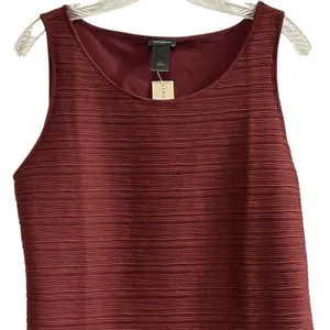 Ann Taylor Women's‎ Burgundy Red Ribbed Sleeveless Tank Top Size M thumbnail 5
