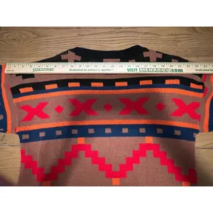 Sweater Bazaar Women’s Vintage 90’s Aztec Sweater Made In‎ USA Size Large thumbnail 13