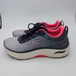 Skechers GOrun‎ Arch Fit Women 9.5 Navy Pink Running Shoes 128312 NVPK thumbnail 2