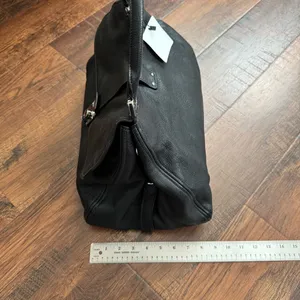 MIU MIU black textured leather satchel thumbnail 11