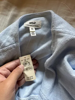 aerie light blue sweatshirt thumbnail 2
